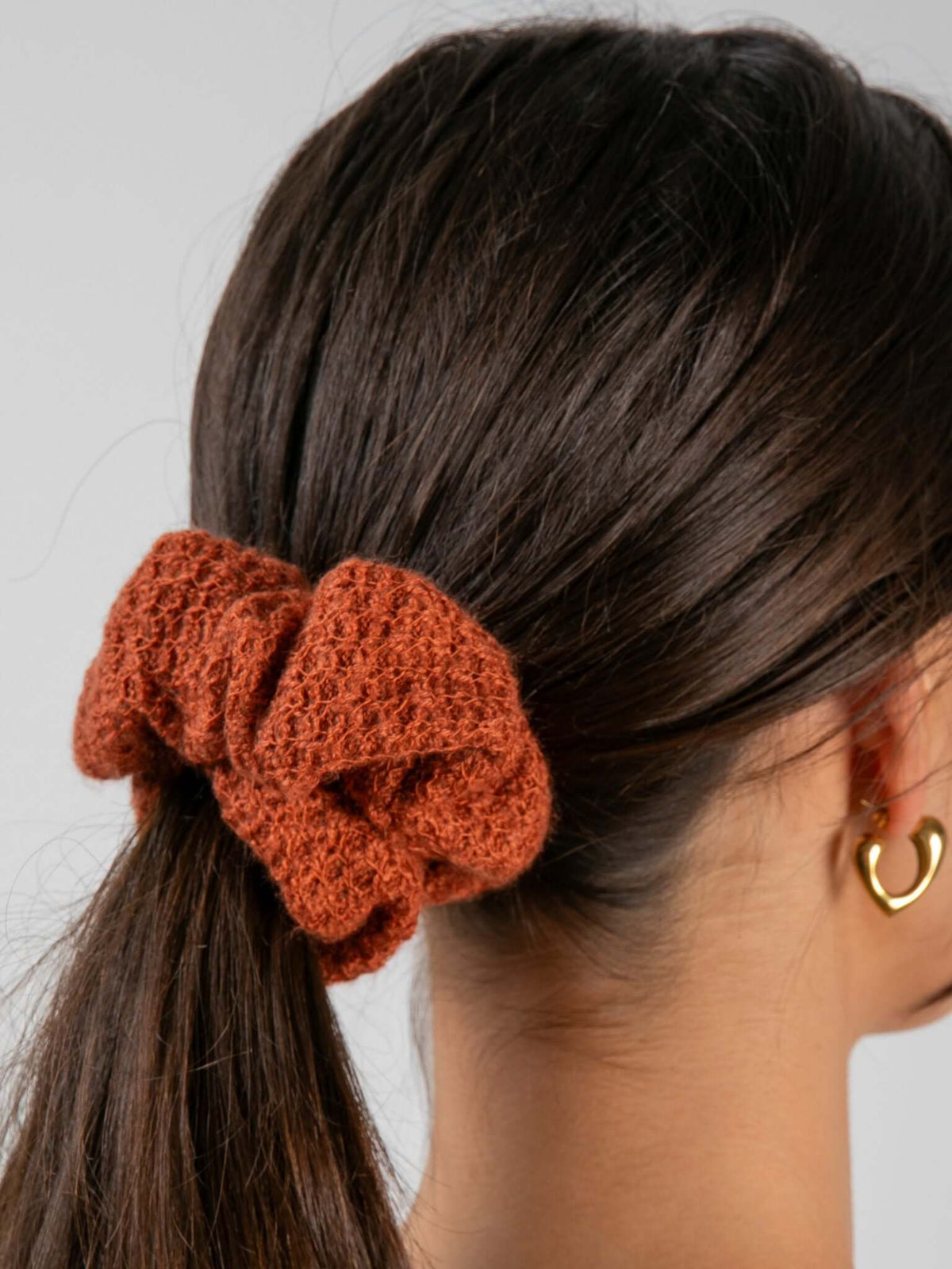 Rotes Scrunchy "Teddy"