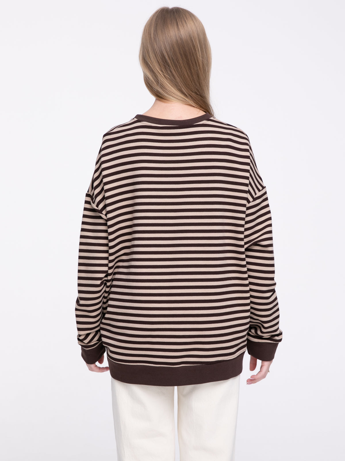 Sweater "Stripes" in Braun