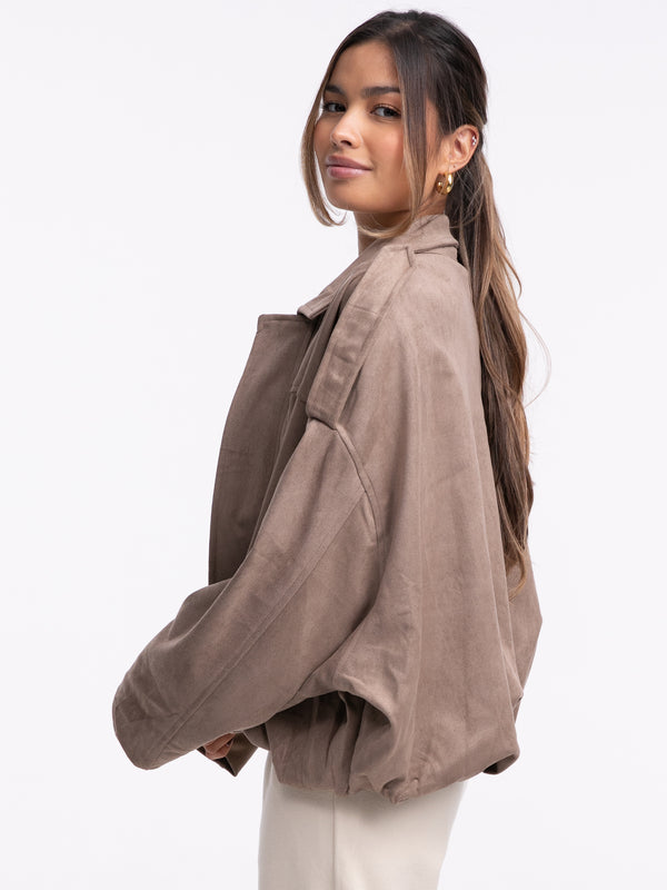 Jacke "Liana" in Taupe