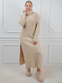 Strickkleid "Genevieve" in Beige