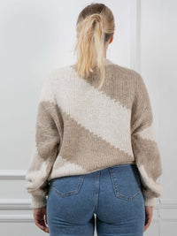 Strickpullover "Izzy" in Greige