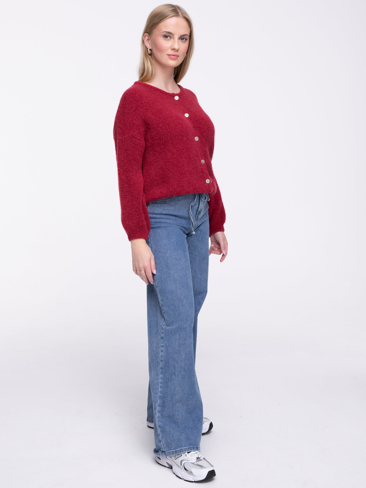 Cardigan "Serena" in Weinrot