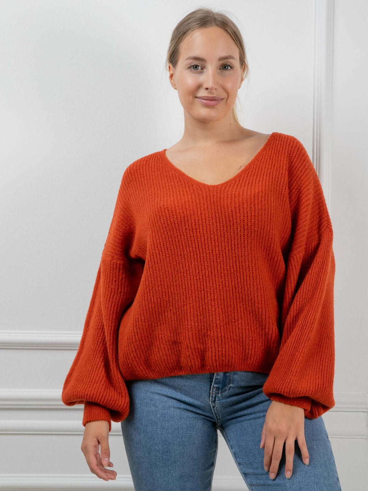 Pullover "Leia" in Rostrot