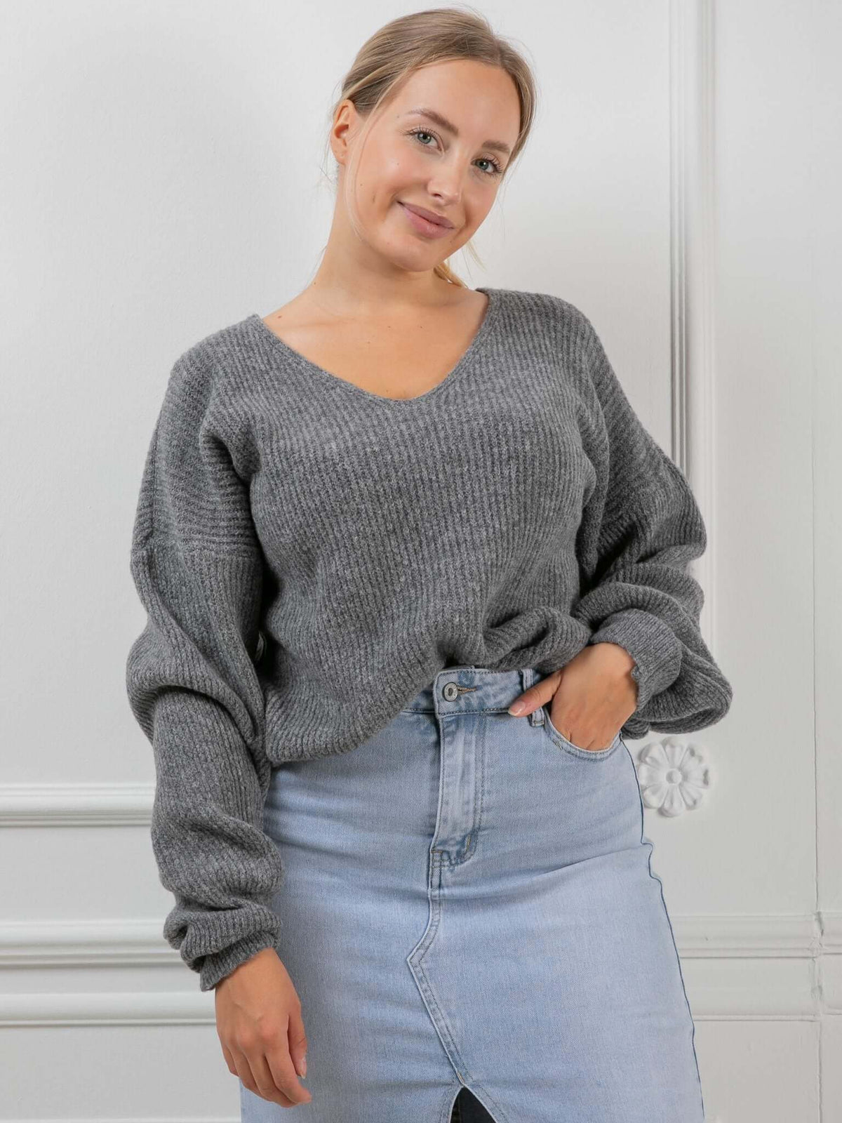 Pullover "Leia" in Grau