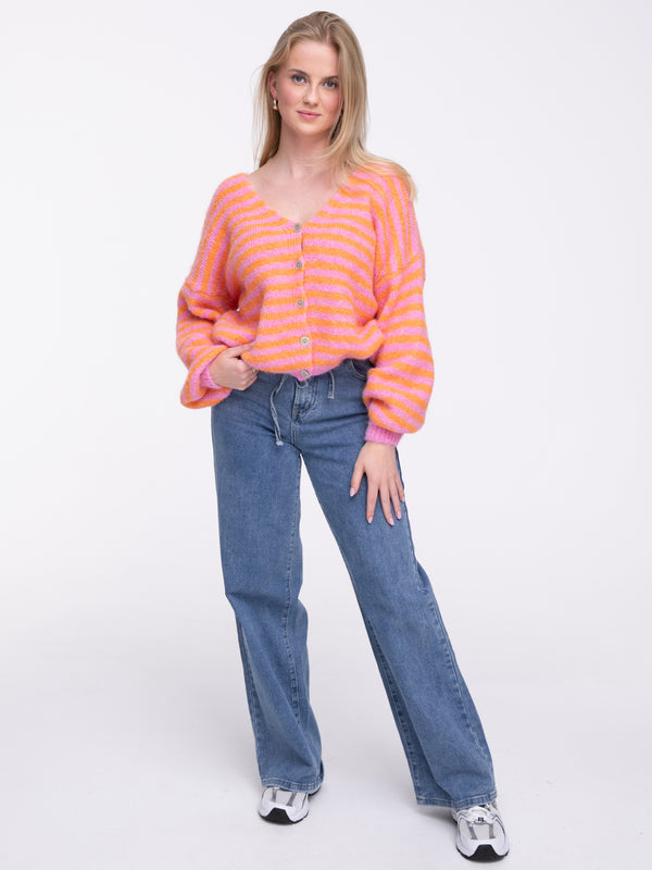 Cardigan "Salma" in Orange/Pink
