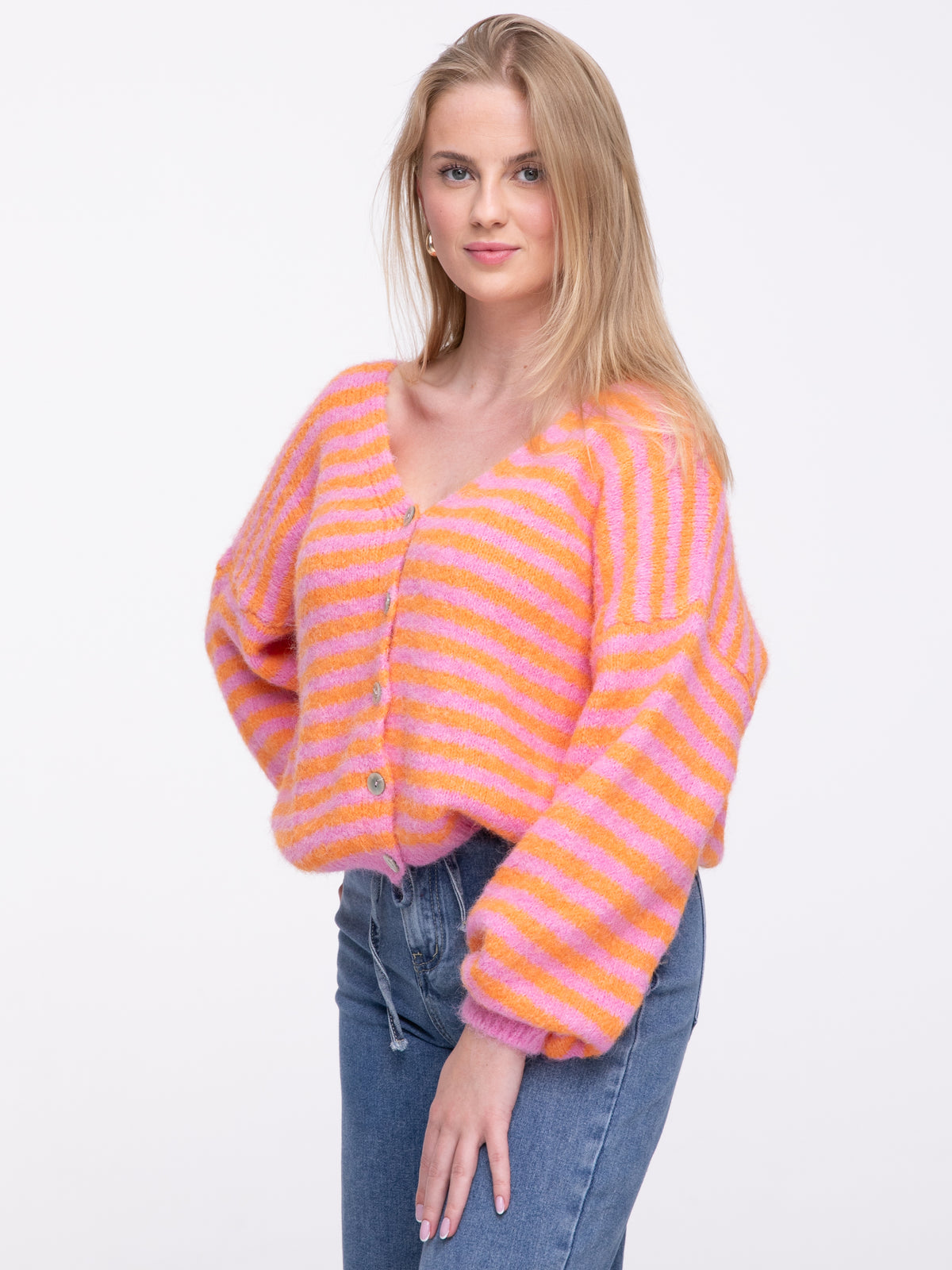 Cardigan "Salma" in Orange/Pink