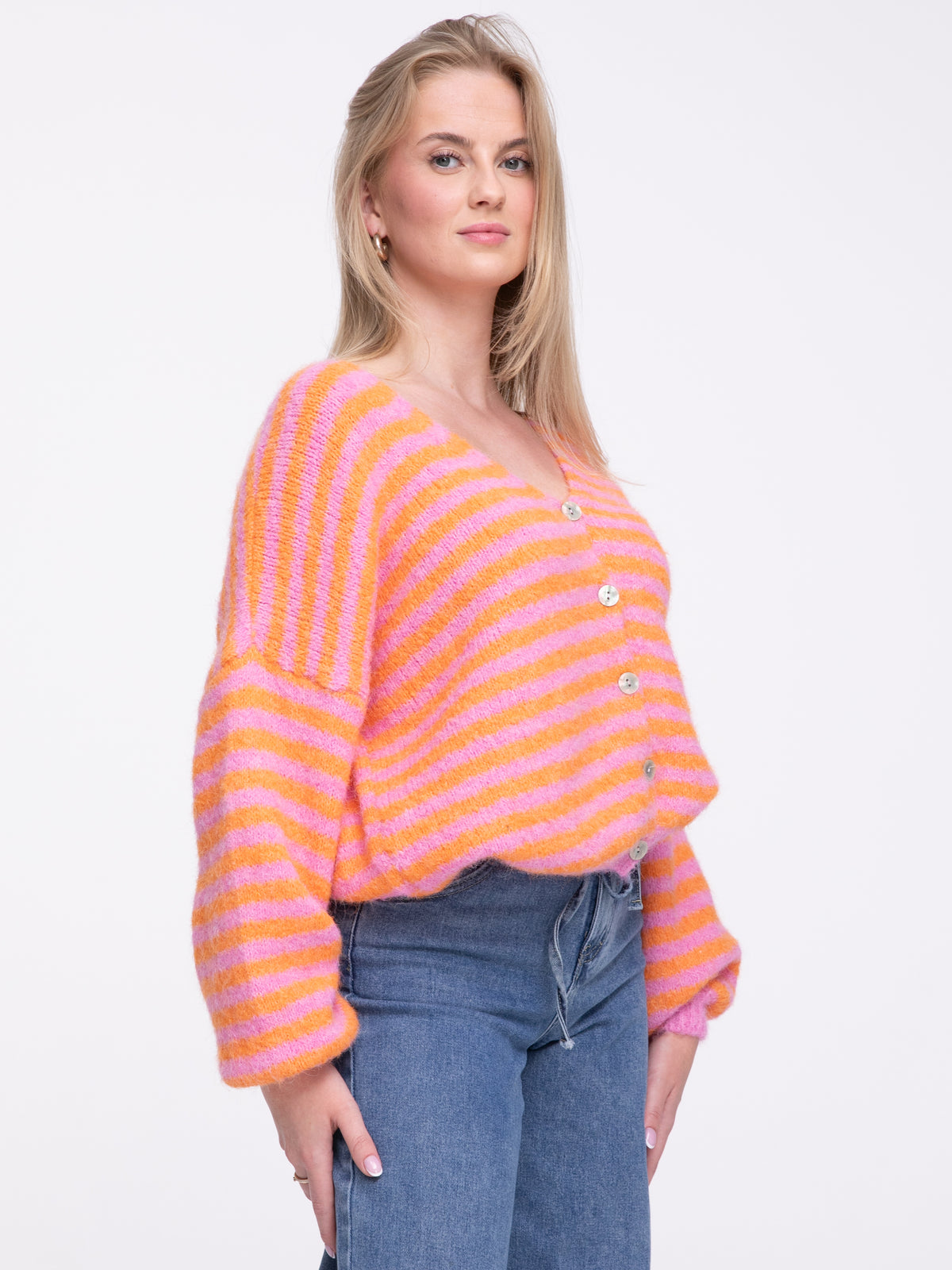 Cardigan "Salma" in Orange/Pink