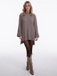 Pulloverkleid "Lottie" in Taupe