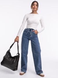 Leder-Tasche "Giovanna" in Braun