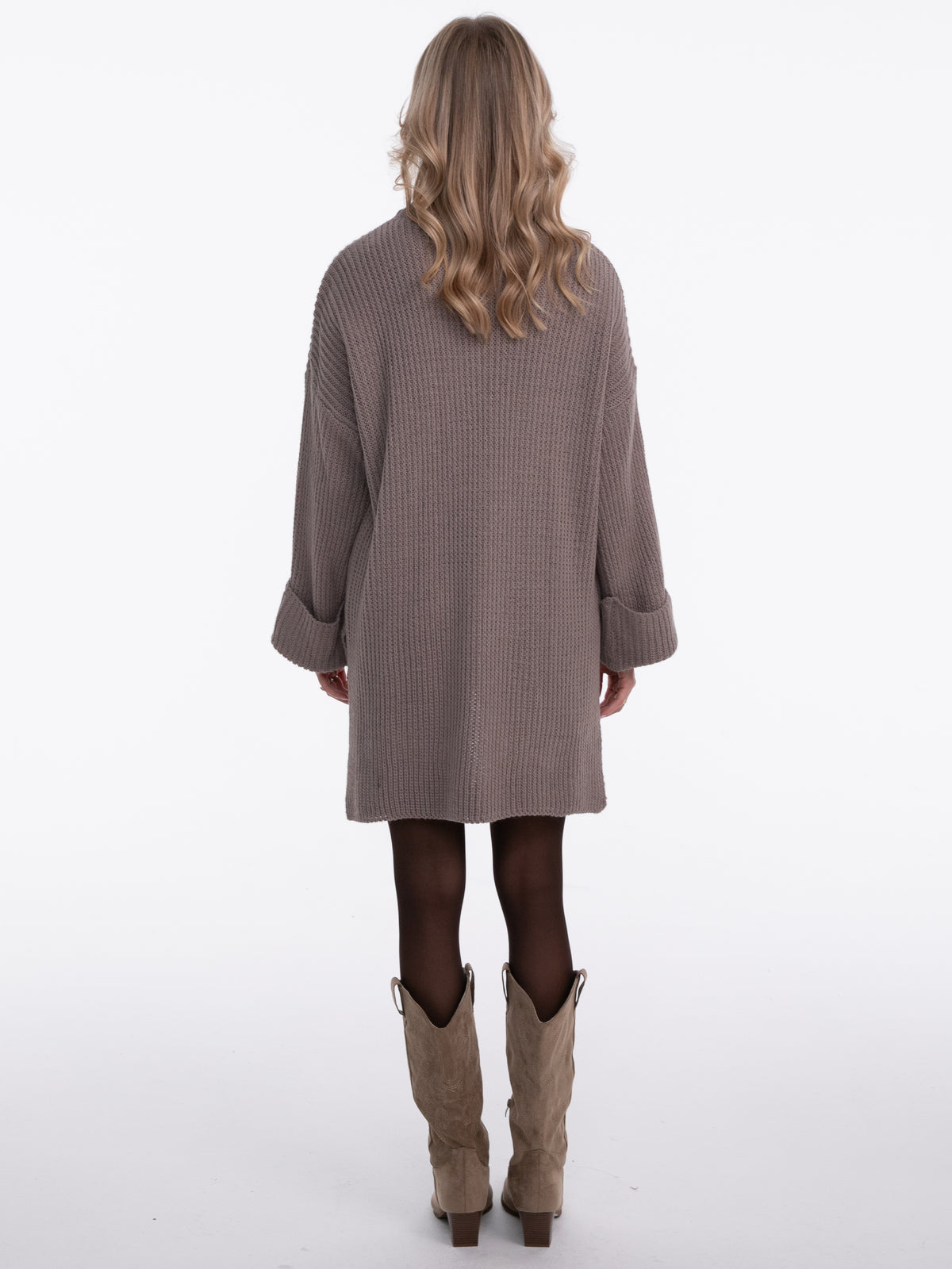 Pulloverkleid "Lottie" in Taupe