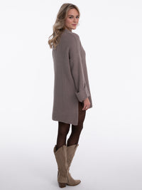 Pulloverkleid "Lottie" in Taupe