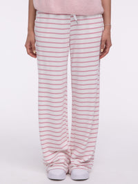 Hose „Agnes“ Rosa Gestreift