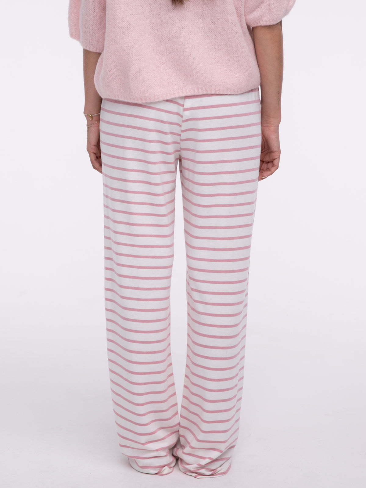 Hose „Agnes“ Rosa Gestreift