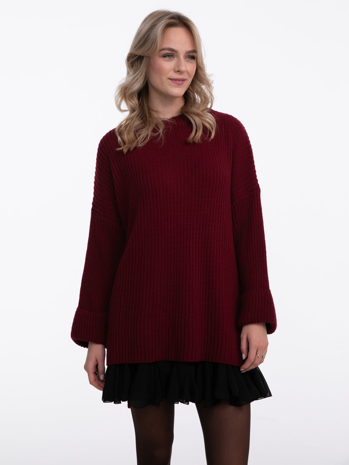 Pulloverkleid "Lottie" in Burgundy