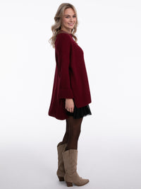 Pulloverkleid "Lottie" in Burgundy