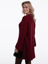 Pulloverkleid "Lottie" in Burgundy