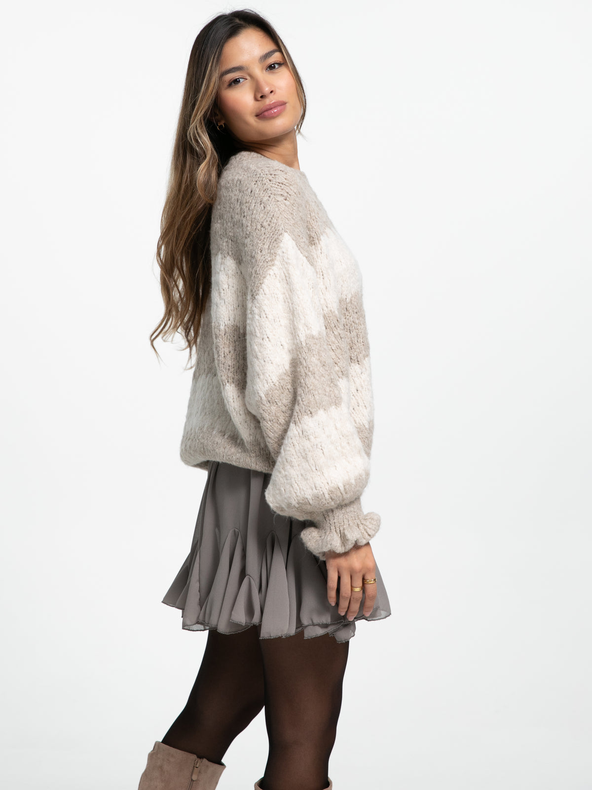 Pullover "Finnia" in Beige/Creme