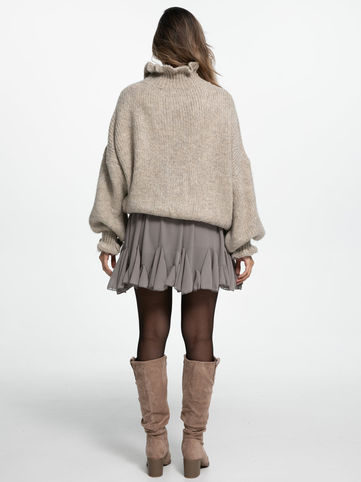 Cardigan "Melina" in Taupe