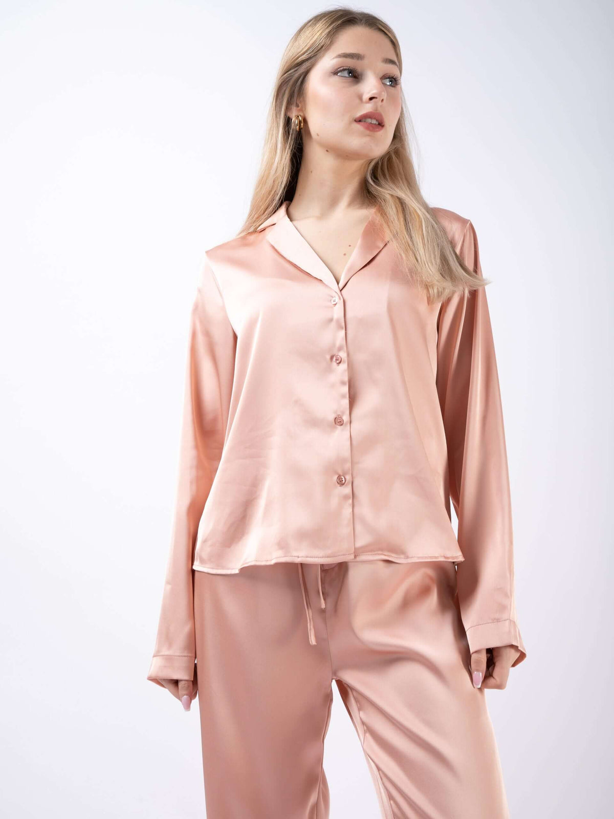 Pyjama-Oberteil "Fabienne" in Peach