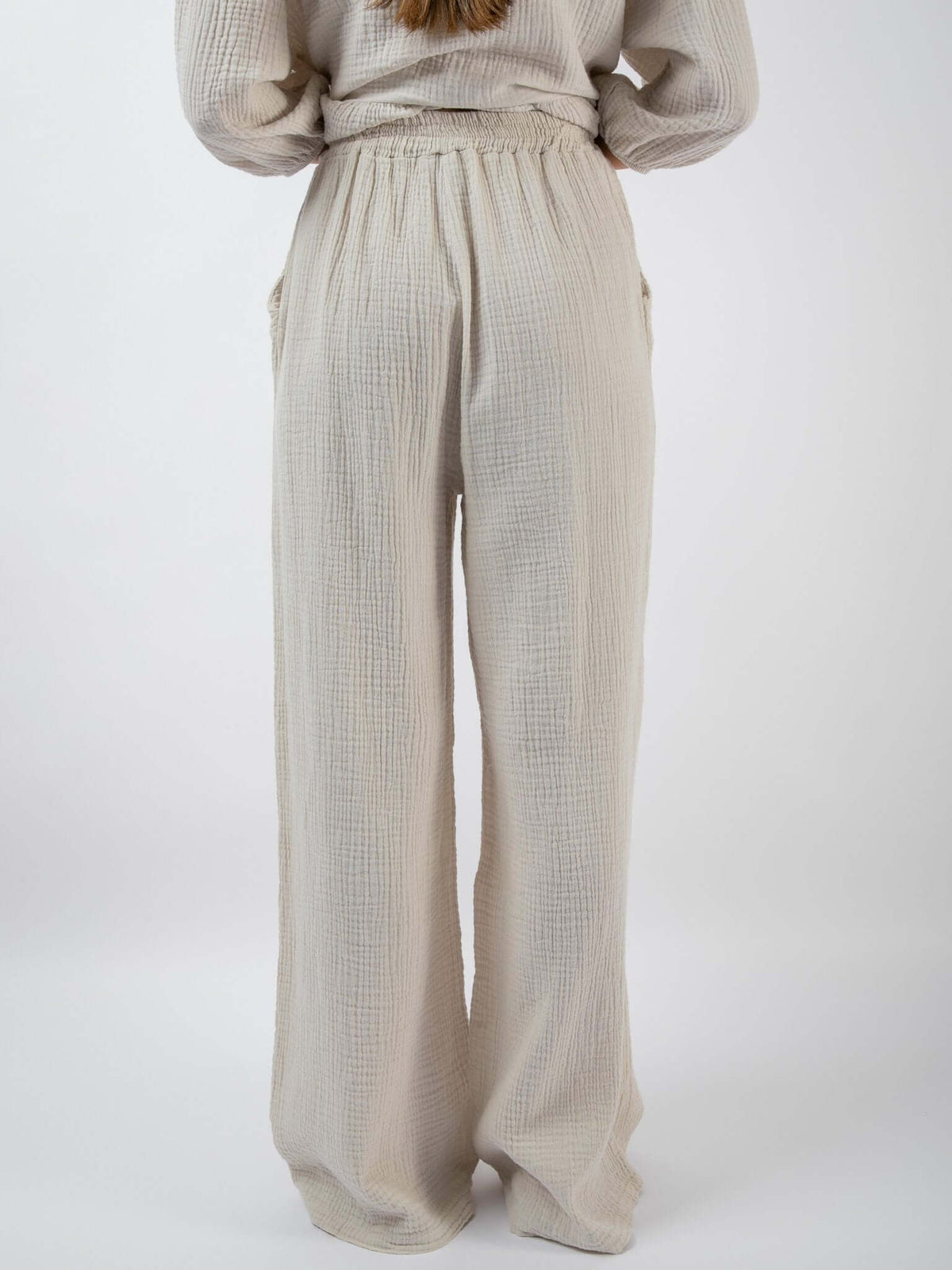 Musselin-Hose „Wanny“ in Beige