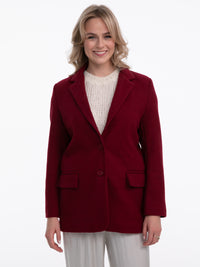 Twill-Blazer "Marly" in Burgundy