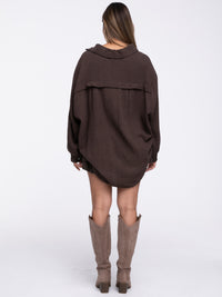 Musselin-Bluse "Wanda" in Braun