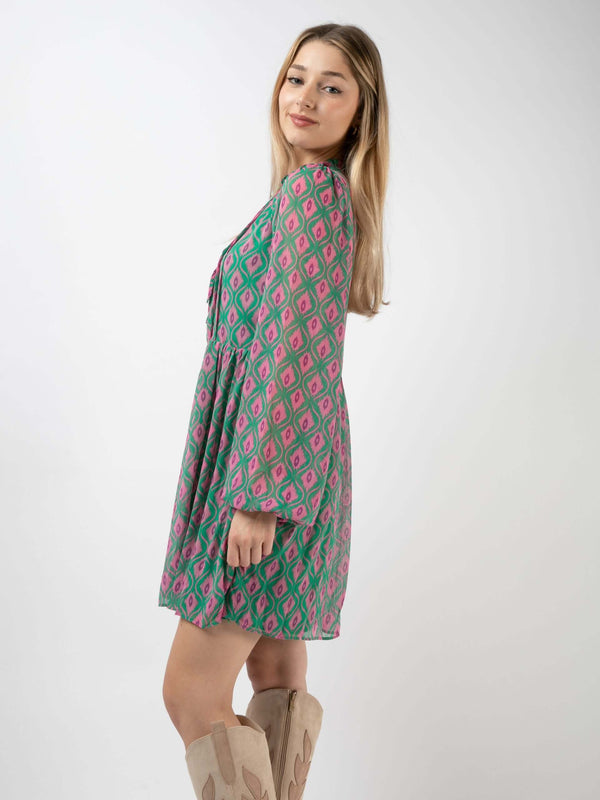 Kleid "Green Boho"