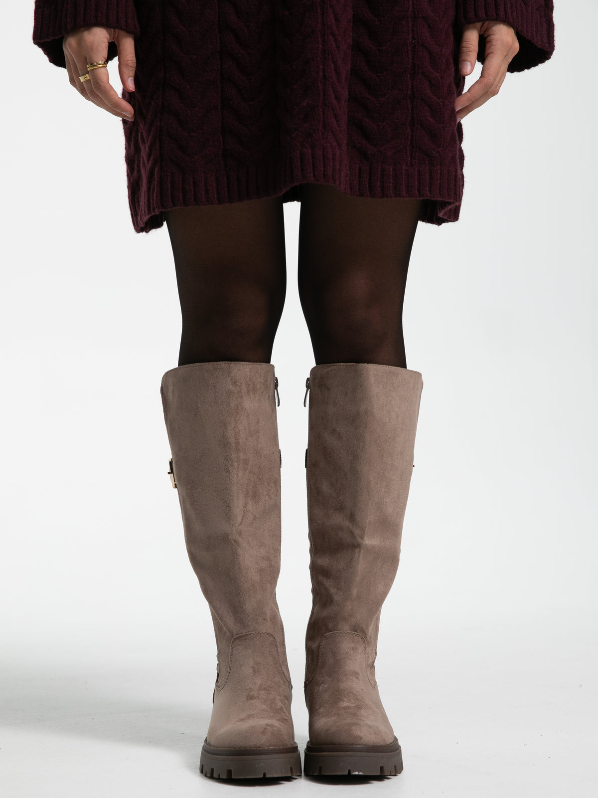 Stiefel "Baily" in Taupe