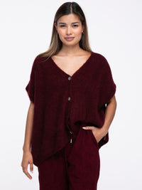 Cardigan "Marina" in Burgundy