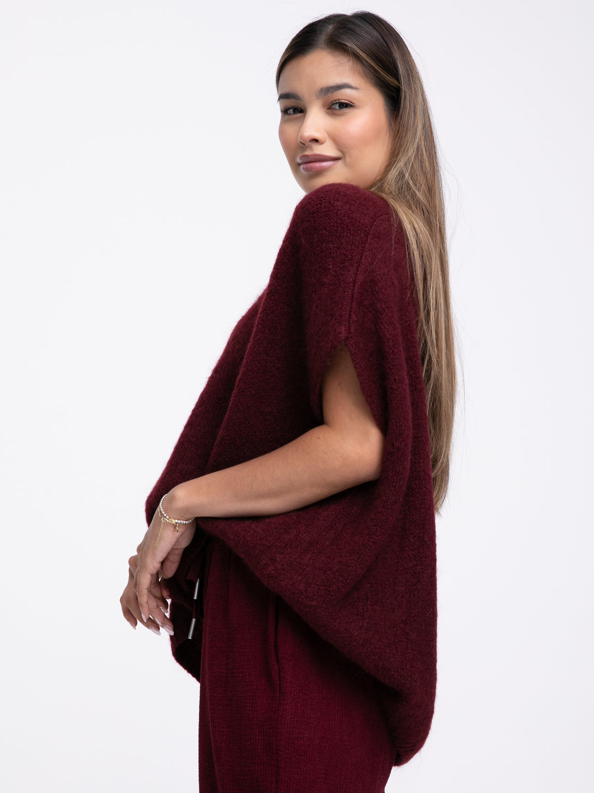 Cardigan "Marina" in Burgundy