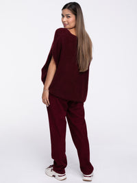 Cardigan "Marina" in Burgundy