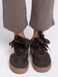Sneaker "Fleece" in Braun