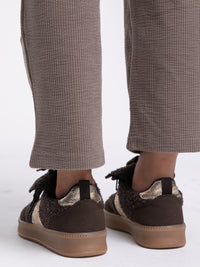 Sneaker "Fleece" in Braun
