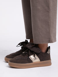 Sneaker "Fleece" in Braun