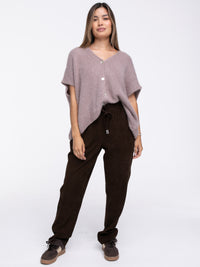 Cordhose "Lana" in Braun