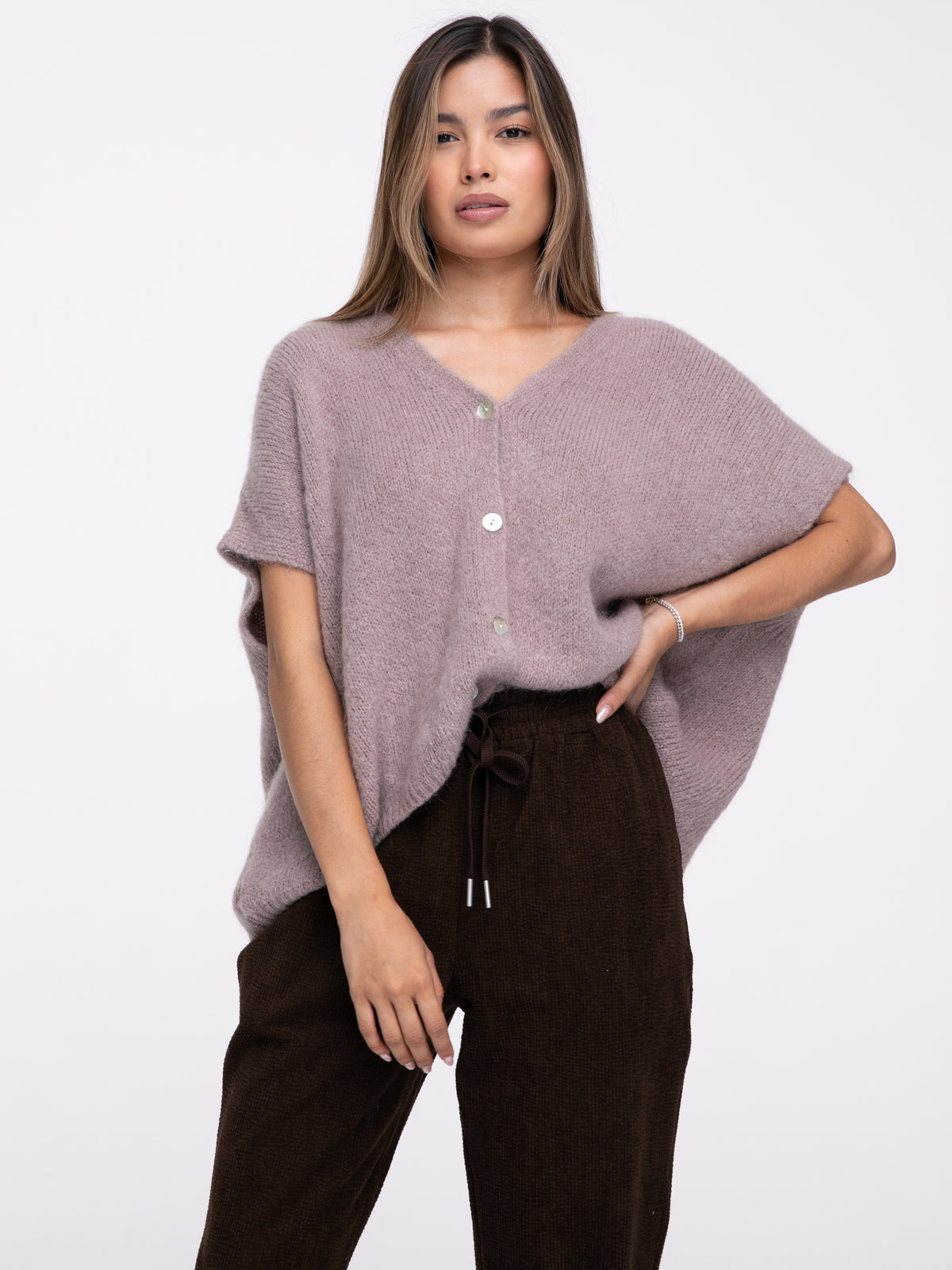 Cardigan "Marina" in Moccha