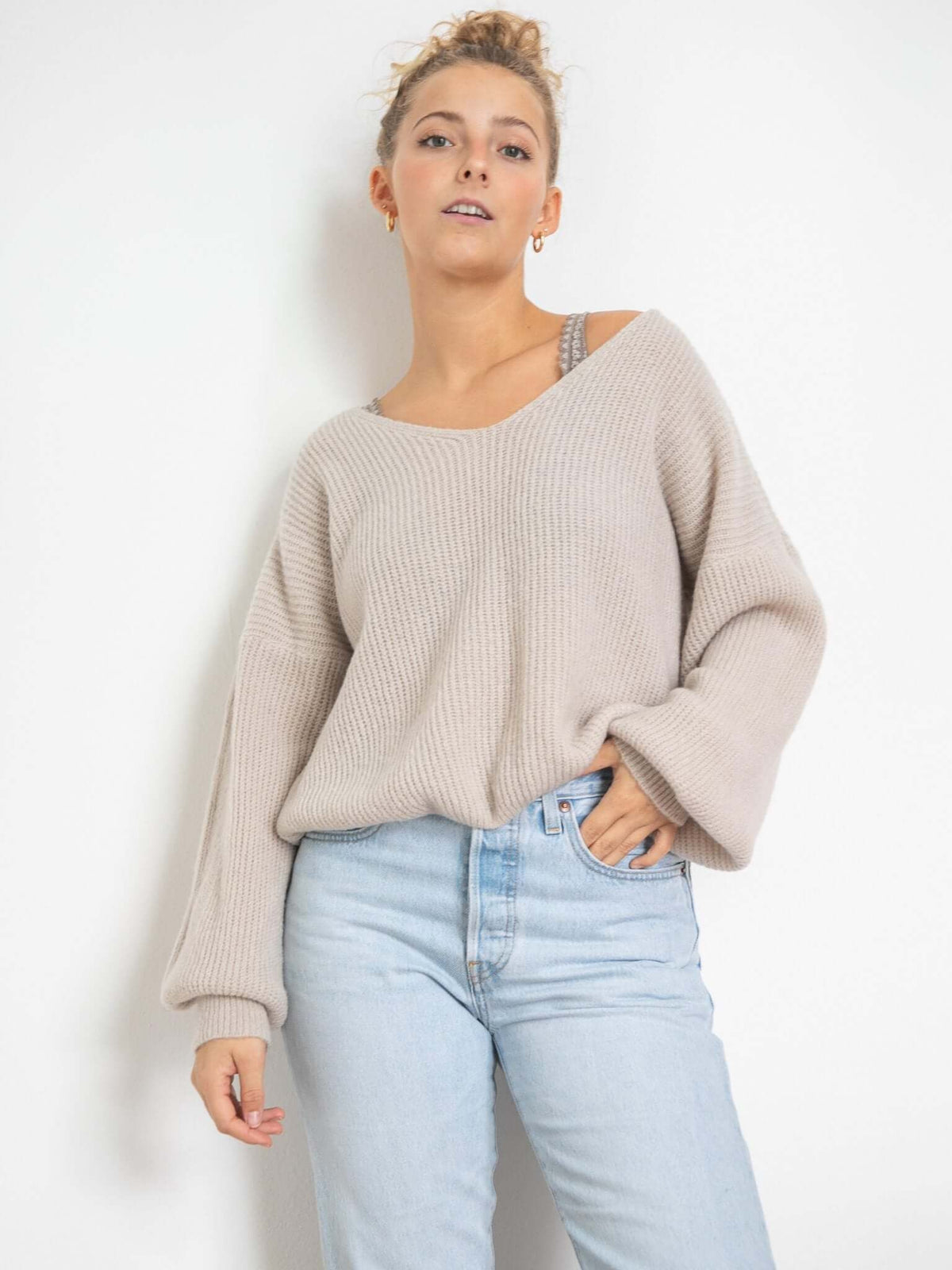 Pullover "Leia" in Beige