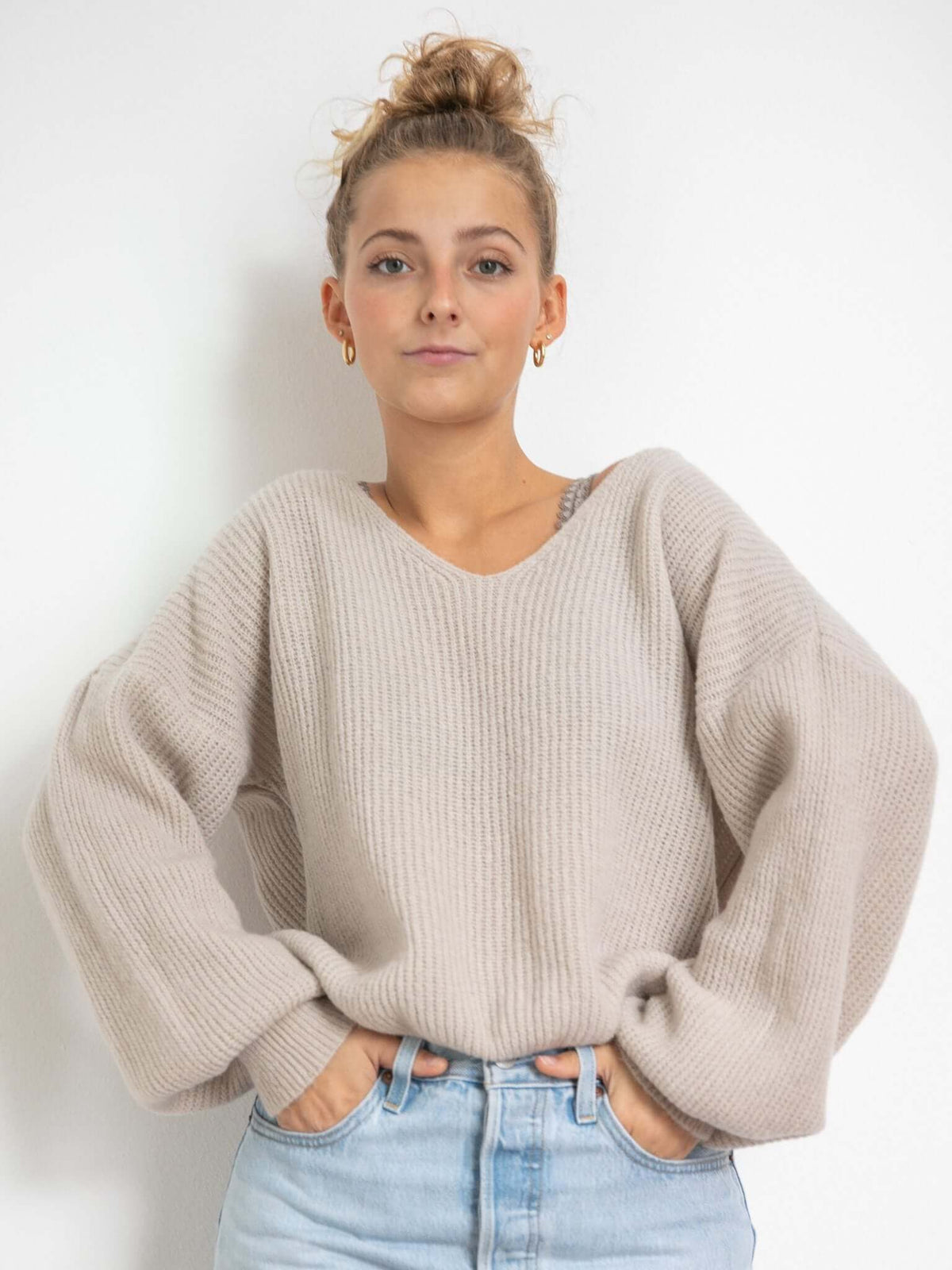 Pullover "Leia" in Beige