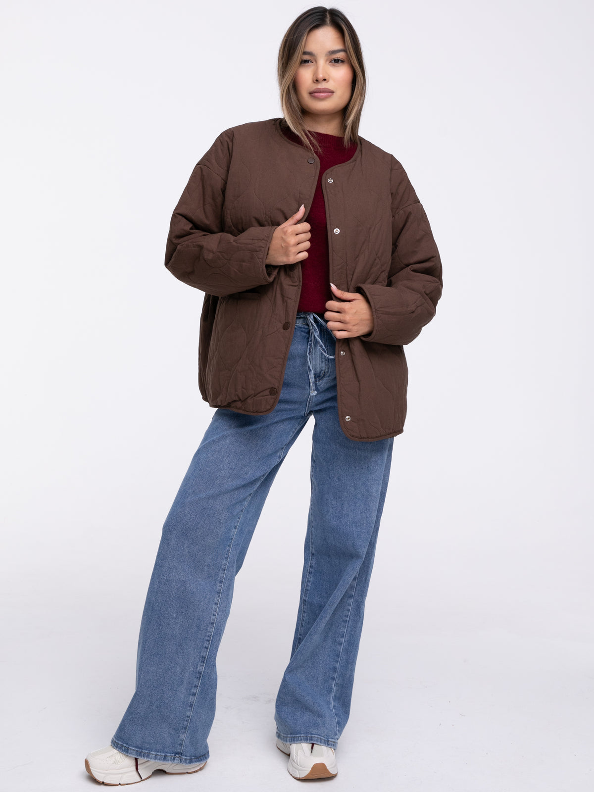 Wende-Jacke "Anni" in Braun