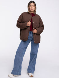Wende-Jacke "Anni" in Braun