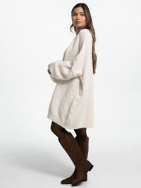 Longpullover "Elisa" in Creme