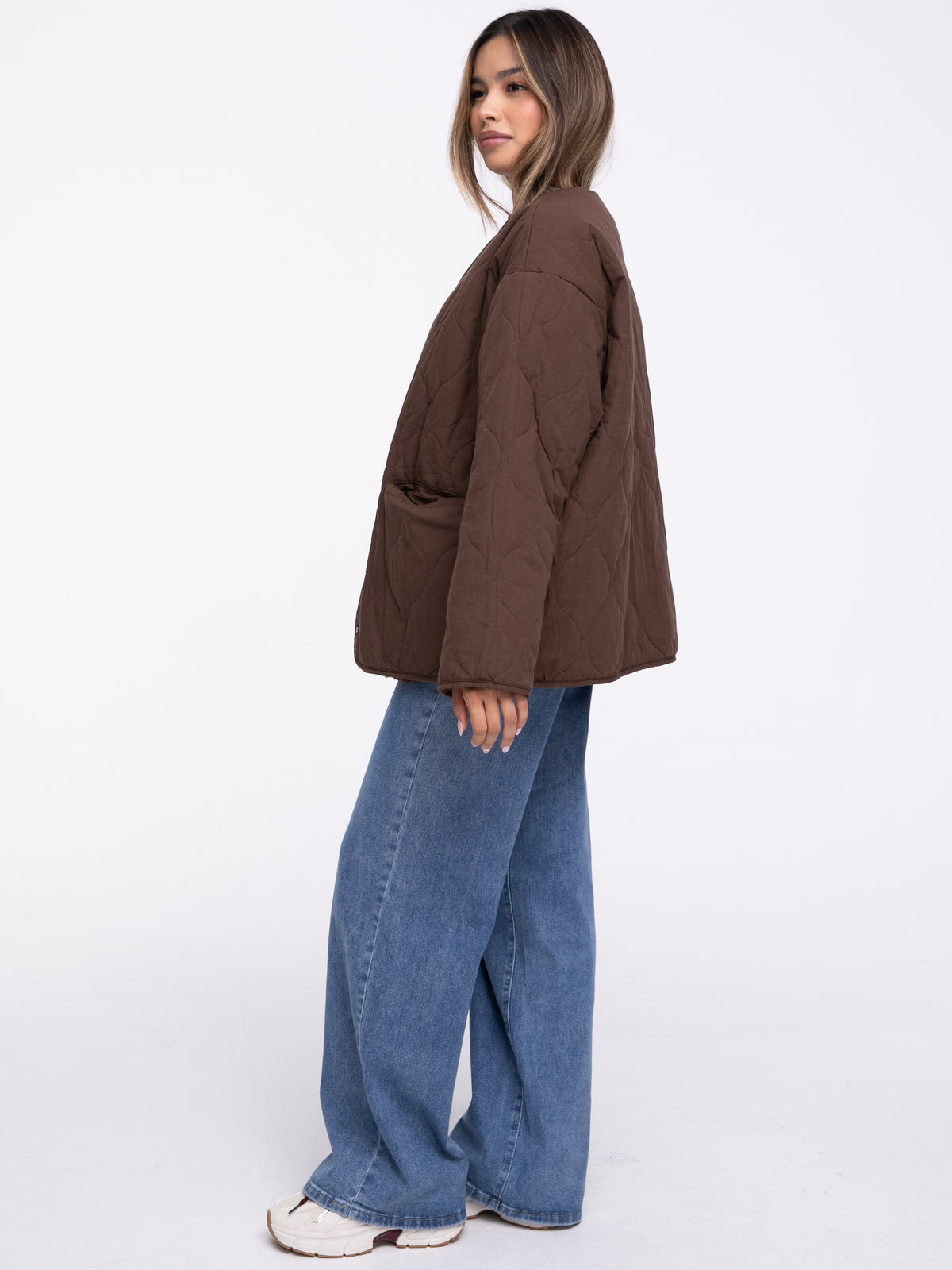 Wende-Jacke "Anni" in Braun