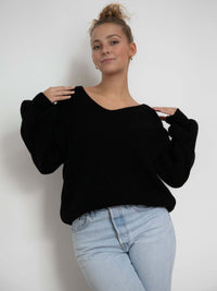 Pullover "Leia" in Schwarz