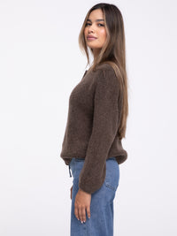 Cardigan "Serena" in Braun
