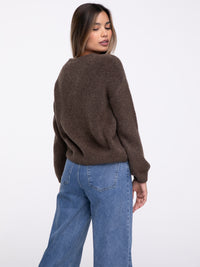 Cardigan "Serena" in Braun