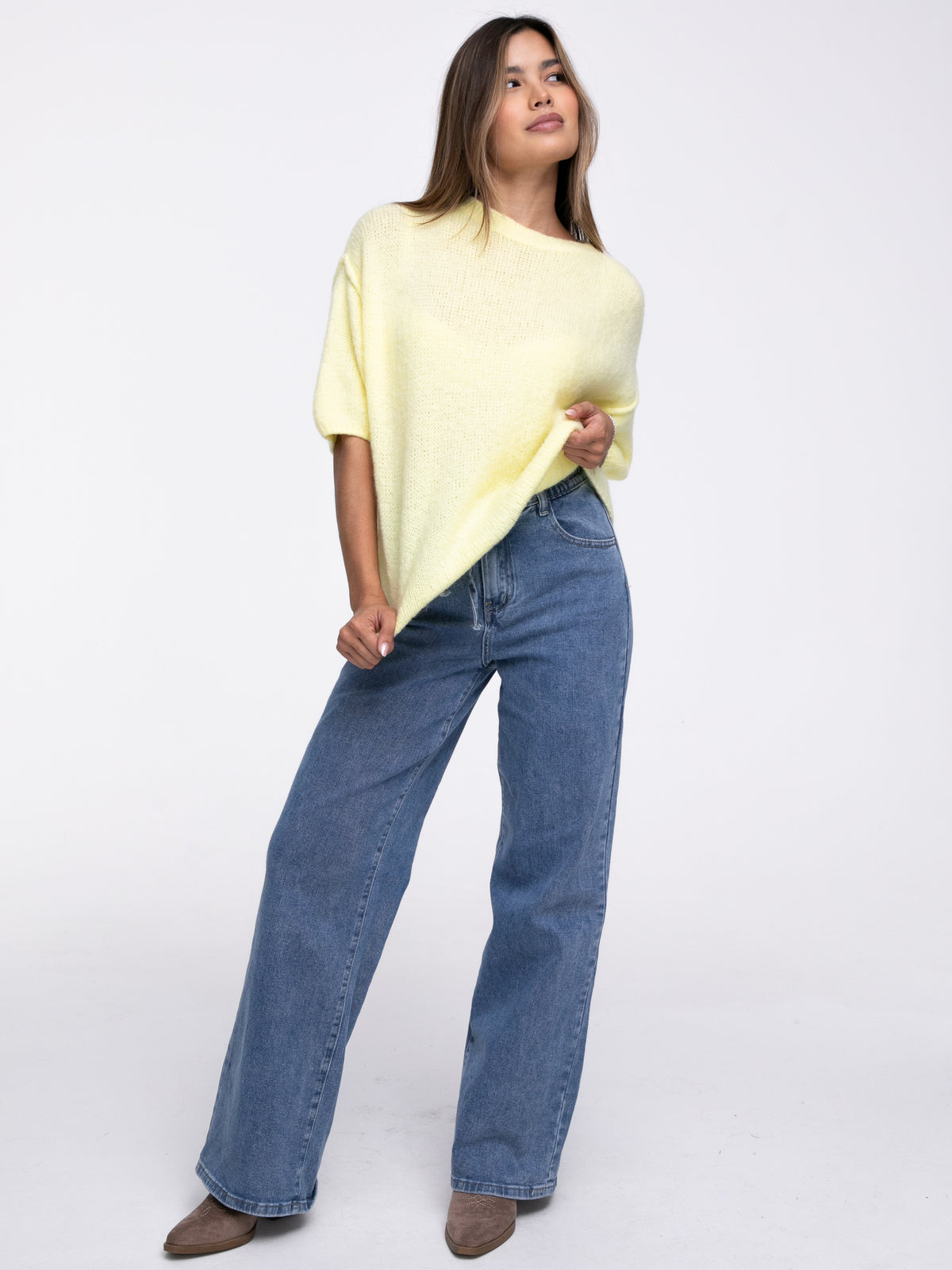 Pullover "Evia" in Gelb