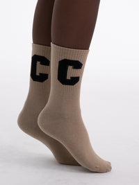 Socken "C" in Beige