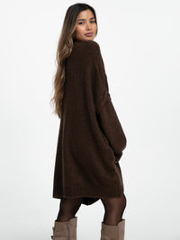 Longpullover "Elisa" in Braun