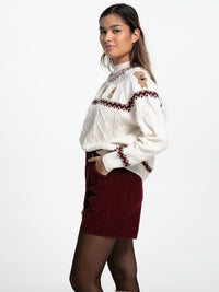 Pullover "Festive" in Creme