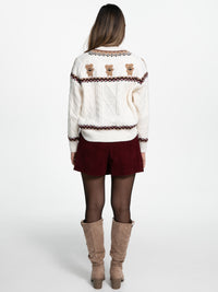 Pullover "Festive" in Creme
